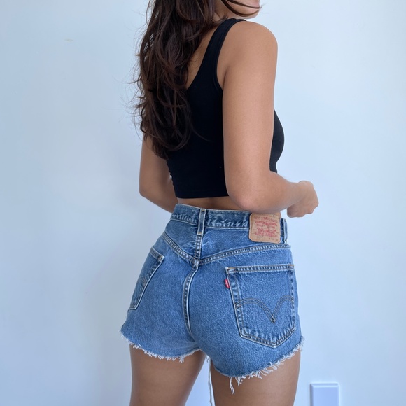 Levi's Pants - Vintage Levi's 505 high waist denim cutoff shorts